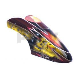 FUC-3D4503  FUSUNO SKULL Airbrush Fiberglass canopy Blade 450 3D  